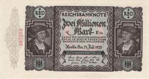 2 Millionen Mark 1923 ro.89b Da